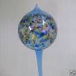 Bewässerungskugel Farbglas blau + multicolor